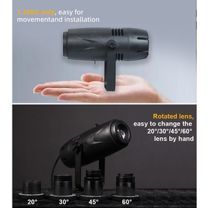 40 wát LED Tùy chỉnh hình ảnh gobo chiếu ánh sáng 2-màu gobos cho quảng cáo tùy chỉnh logo chiếu ánh sáng cho quảng cáo - Product Image 4