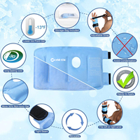 WORLD-BIO Enveloppe de glace pour poignet, compresse réutilisable chaude et froide en gel pour la tendinite et le syndrome du canal carpien, coussinets rafraîchissants pour la thérapie de la main et du poignet