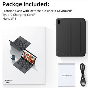 适用于 OnePlus Pad 11.6 英寸的可拆卸无线磁性智能平板电脑键盘保护套，带笔槽 - Product Image 6