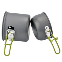 Ensemble de cuisine de camping DS-101 pour 1-2 personnes, pot de cuisson portable pour l'extérieur avec vaisselle