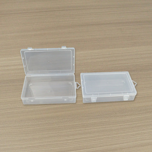 Rectangular Transparent Plastic Storage <b>Box</b> 23.7x14.3x5.2cm With Lid For Documents Electronics Toys Organizer - Product Image 1