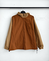 Veste coupe-vent personnalisée pour homme, grande taille, à capuche, écologique, respirante, légère, ourlet ajustable, printemps, décontractée, sur mesure, OEM, ODM