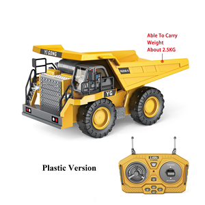 Set de Vehículos de Construcción RC 1:24, 9 Canales, Bulldozer y Camión Volquete de Aleación, <span class=keywords><strong>Control</strong></span> Remoto 2.4GHz, Juguetes de Ingeniería para Niños - Product Image 4
