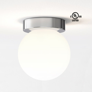 Applique murale boule <span class=keywords><strong>de</strong></span> verre LED blanche ronde pour couloir d'hôtel, homologuée UL, <span class=keywords><strong>Chrome</strong></span> G9, plafonniers pour luminaires <span class=keywords><strong>de</strong></span> vanité <span class=keywords><strong>de</strong></span> <span class=keywords><strong>salle</strong></span> <span class=keywords><strong>de</strong></span> <span class=keywords><strong>bain</strong></span> - Product Image 1