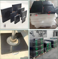 Plaques stabilisatrices non conductrices en UHMWPE pour véhicules utilitaires, supports de sol et patins d'entretoise pour charge de 50 tonnes