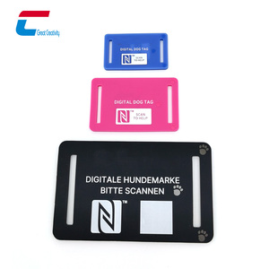 Ventas calientes RFID Pet Tag Llavero Epoxi Metal Silicona Dog Tags QR Code Custom - Product Image 1