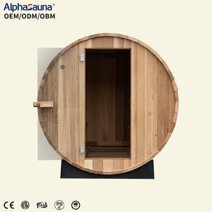 Sauna en bois de cèdre rouge pour 6 personnes, extérieur, luxe, combinaison sauna et salle de douche / hammam - Product Image 6