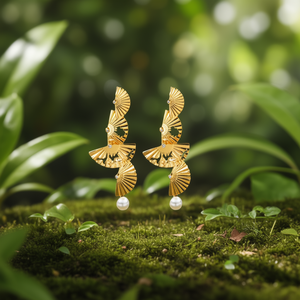 Pendientes de Moda con Baño de Oro PVD, Acero Inoxidable 316L, Joyería Sostenible y Resistente - Product Image 3