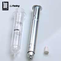 Vide Soins De La Peau Rechargeable Laser Galvanoplastie Couleur Bouteille Intérieure Seringue Airless Pompe Bouteille pour Yeux Sérum Crème 12ml