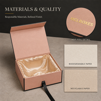 Boîte cadeau pliable pour perruque avec nœud pour salon de coiffure, présentoir de vente au détail, logo personnalisé, commande en gros