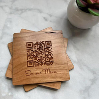 Carte en bois RFID gravée et découpée au laser faite à la main pour les médias sociaux