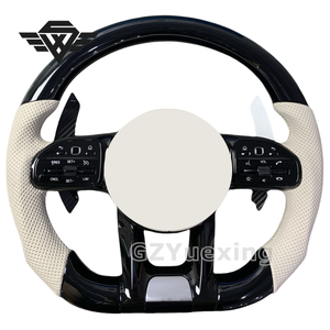 Volante de cuero deportivo de madera de melocotón de Venta caliente para <span class=keywords><strong>Mercedes</strong></span> Benz AMG C CLASS 809 W204 C63 W212 W218 W207 W172 G55 AMG GLS - Product Image 1