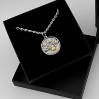 Collier chaîne en acier titane tendance hip-hop de créateur Hisera, pendentif lourd, bijoux cadeau unisexe, fabriqué en Chine, sans pierre