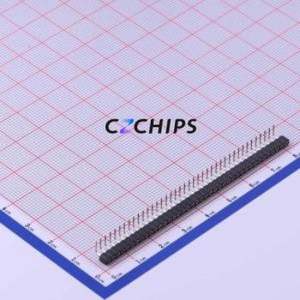 MF200R-11-40-0960 Pin Socket Bent Lead Through Hole,P=2mm Connector 1x40P 2mm Round Hole Right Angle Insert - Product Image 1