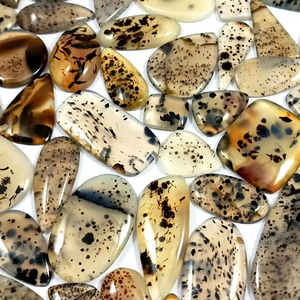 Montana Agate Natural Polished Cabochon Loose Gemstone Mix Shape Multi Color Flatback Wholesale Jewelry Making Supplies - Product Image 1