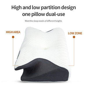 Ergonomic Contour <strong>Pillow</strong> Area Sleep Memory Foam Filled Custom logo <strong>Comfortable</strong> Cervical <strong>Pillow</strong> - Product Image 5