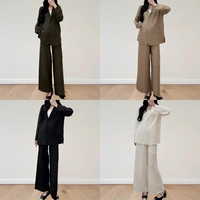 Ensemble de vêtements pour femmes grande taille de haute qualité, plissé à la main, élégant, design de mode en gros, couleur unie, tenue modeste en deux pièces pour tous les jours