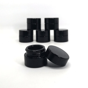 Bocaux de stockage en verre noir anti-UV de 5 ml, rechargeables, pour crème cosmétique, avec couvercle à vis en plastique - Product Image 4