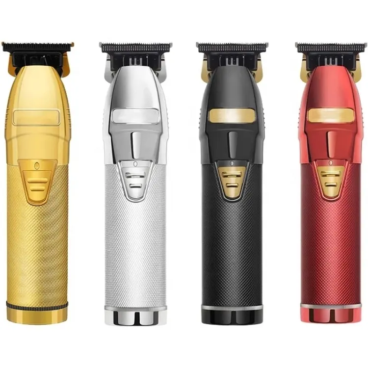 2021 ZeeCool ไฟฟ้า Clippers เครื่องโกนหนวด Professional T-Blade Outlining ไร้สาย PRO Gold ตัดผมผม Trimmer Clippers