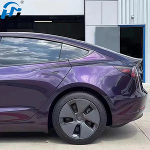 Rouleau de vinyle PET TPU moulé directement en usine brillant métallique <span class=keywords><strong>venise</strong></span> violet vinyle d'emballage de voiture taille complète 1.52x18M/5x60FT - Product Image 3