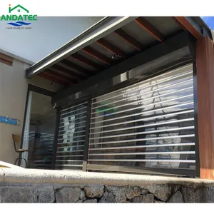 2023 High Quality transparent rolling door/transparent polycarbonate roller shutter