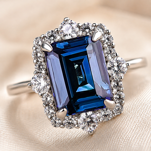 Anello Blue Cut per Uomo e Donna, Design Geometrico, Accessorio da Dito per Uso Quotidiano - Product Image 2