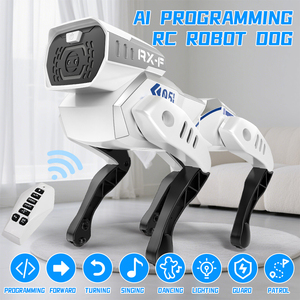 Chó robot đồ chơi giáo dục tương tác, mô phỏng trí tuệ nhân tạo, điều khiển từ xa, chó con điện tử, hát được, lập trình được, thông minh, biểu diễn kỹ thuật, thú cưng - Product Image 2