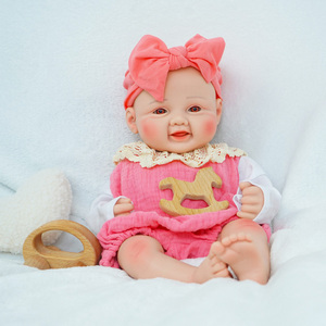 Real suave puro silicona dulce niña recién nacida muñeca bebé Reborn silicona sólida para compañía diaria - Product Image 4