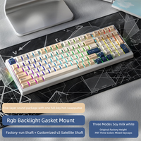 98Keys Swappable USB-C Wireless for Mechanical Gaming Keyboard Programmable RGB Backlit 8KHz Polling Rate Desktop
