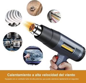 Souffleur d'air chaud professionnel Jsfanstar 2000W <span class=keywords><strong>électrique</strong></span> pour <span class=keywords><strong>pistolet</strong></span> <span class=keywords><strong>thermique</strong></span> pour film rétractable pour projets de bricolage - Product Image 4