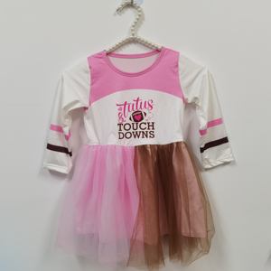 חם מכירה rts תינוקות בנות פעוטות ורוד גוטו שמלות טולה שרוול ארוך בנות ורוד שמלה טולה 1-0 עד 8 שנים - Product Image 4