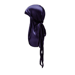 Sıcak satış çocuklar saten Durags kafa Wrap Polyester ipek Durag kap uzun kuyruk geniş kayış 360 dalgalar kap ile yürüyor <span class=keywords><strong>Boy</strong></span> kızlar için - Product Image 5