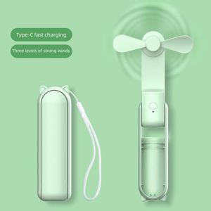 Custom Logo Printed Foldable Mini Portable Fan USB Rechargeable Household & Outdoor/Indoor Use <b>Battery</b> <b>Operated</b> Personal Fan - Product Image 4