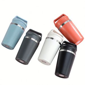 Mug à café isotherme en acier inoxydable à double paroi, personnalisé, écologique, nouvelle collection, vente chaude, avec poignée et couvercle, idéal pour les cadeaux d'affaires - Product Image 3