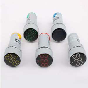 Mini Digital Voltmeter 22mm Rund DC 6-100V Volt Spannungsmesser Monitor Leistungs-LED-Anzeige Kontrollleuchte - Product Image 2