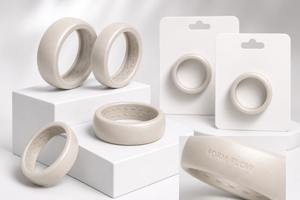 Coque de protection en silicone personnalisée avec logo OEM pour Oura Ring 5/4, Galaxy Ring, RingConn, Ultrahuman Starlight, Ivory, Debossed Brand - Product Image 6