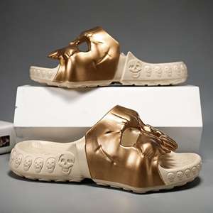 Designer Halloween Zomer Mode Trend Strand Heren Tuin Schoenen Slip On Eva Sandalen Skull Slippers Mannen 2024 - Product Image 6