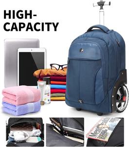 Zaino Trolley Unisex <span class=keywords><strong>da</strong></span> <span class=keywords><strong>Viaggio</strong></span> e Business <span class=keywords><strong>da</strong></span> 20 Pollici con Grande Capacità, USB, Antifurto, Impermeabile, con <span class=keywords><strong>Grandi</strong></span> Ruote Silenziose e Motivo a Lettere - Product Image 6