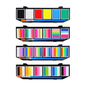 Pintura Facial y Corporal de Arcoíris con Pincel, Pintura Facial Profesional a Base de Agua <span class=keywords><strong>para</strong></span> Cosplay de <span class=keywords><strong>Halloween</strong></span> - Product Image 2