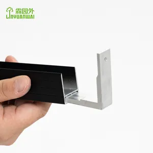 Linyuanwai L aluminum alloy Right angle bracket Accessories extrusion profiles for fence accessories
