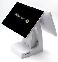 Système de point de vente tactile 15,6 pouces économique avec imprimante 80 mm, OS Android/Windows, Bluetooth, Wi-Fi en option, écran client 15,6 pouces