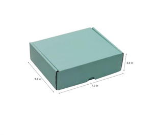 กล่องบรรจุภัณฑ์พรีเมียมสีน้ำเงินขาวลายยีนส์เก่าพิมพ์ลายเครื่องบิน กล่องโลโก้แบบกำหนดเองพร้อมเรื่องราวของแบรนด์ สำหรับบรรจุเสื้อผ้าและกางเกงยีนส์ - Product Image 2