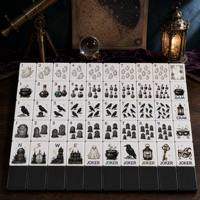 Tuiles de Mahjong Américaines pour Jeux de Table Décontractés