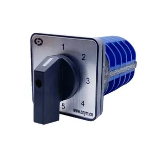 5 Position Rotary Cam Switch LW26 YMW26-32/5 Electrical Selector 32A 5 Poles Five Wires In & Out Silver Contact