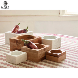 Bol en marbre carré en pierre naturelle, légumes, aliments, marbre, livraison gratuite - Product Image 5