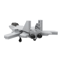 Kit de construction de briques MOC Scène Militaire Avion de Chasse F-14 Tomcat Modèle DIY Jouets Éducatifs Créatifs pour Enfants MOC5116