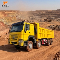 Truk Dump Off Road H0W0 8X4 yang Disesuaikan untuk Jalan Berlumpur, Cocok untuk Konstruksi Musim Hujan Afrika