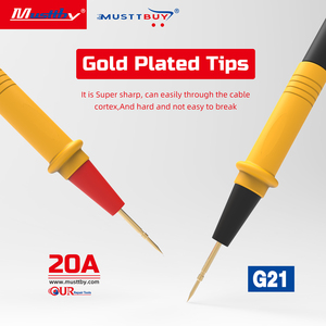 Musttby G21 20A evrensel silikon kauçuk Test probu multimetre Test kabloları için kablo LED <span class=keywords><strong>Tester</strong></span> multimetre - Product Image 5