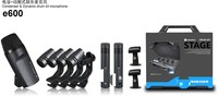 Kit de batterie E600 à micros à condensateur et dynamiques, compatible, exclusivité transfrontalière