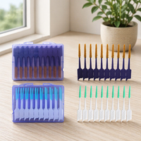Brosse interdentaire en forme de I OEM pour un nettoyage en profondeur des dents, brosse interdentaire orthodontique en plastique, cure-dent, soin dentaire, certifiée FDA CE